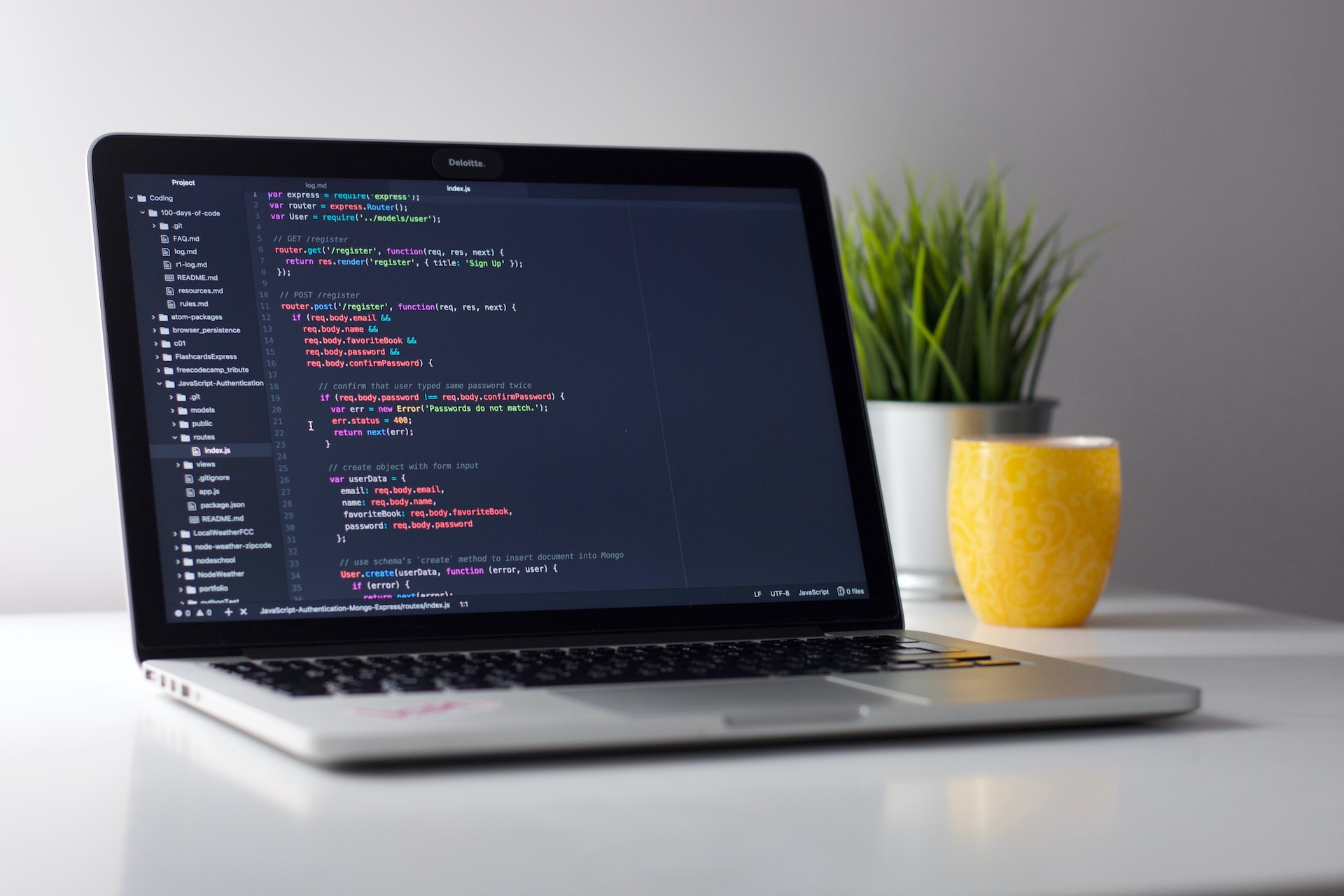A screenshot of a user interface created with JavaScript